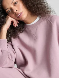 Raglan-Sweatshirt mit hohem Baumwollanteil