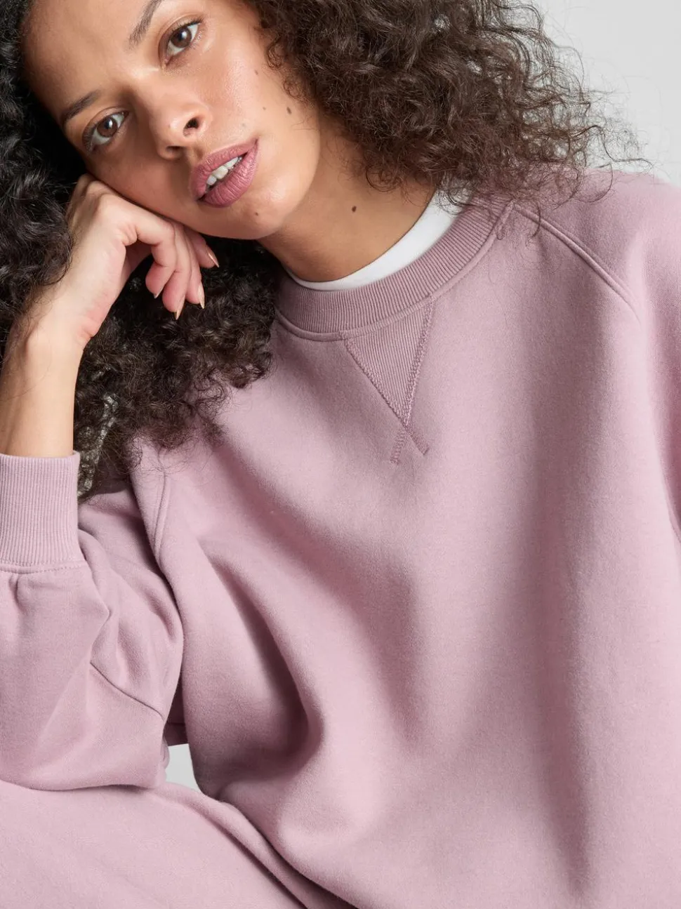 Raglan-Sweatshirt mit hohem Baumwollanteil