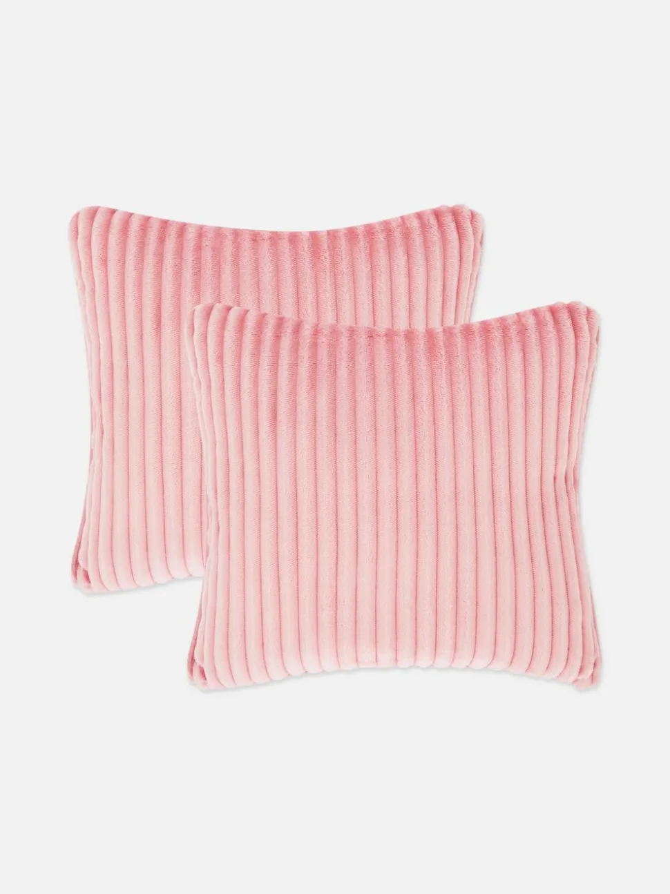Rechteckige Kissen mit Rippenstruktur, 2er-Pack