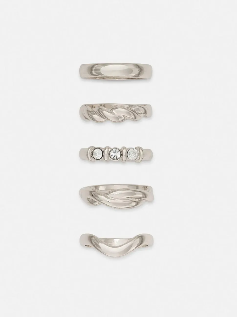Ringe in verschiedenen Designs, 5er-Pack