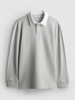 Rugby-Poloshirt mit hohem Baumwollanteil