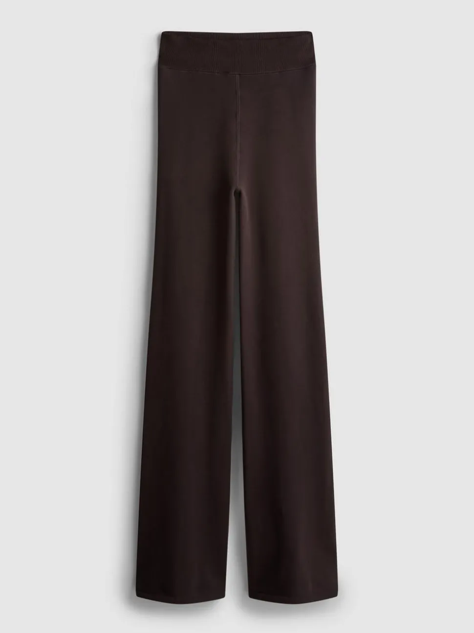 Samt-Leggings mit ausgestelltem Bein