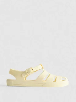 Sandalen aus mattem Kunststoff