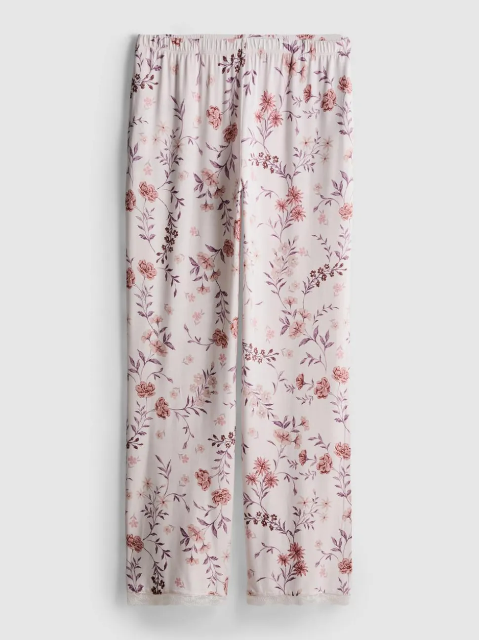 Schlafanzughose mit hohem Modalanteil und Blumenmuster