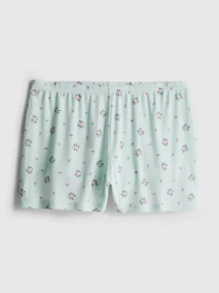 Schlafanzugshorts aus geripptem Jersey
