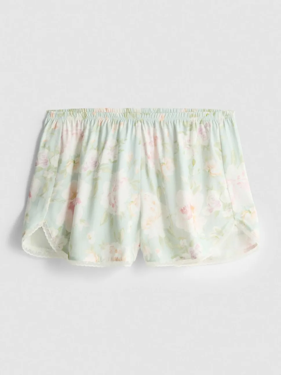 Schlafanzugshorts mit Blumenmuster