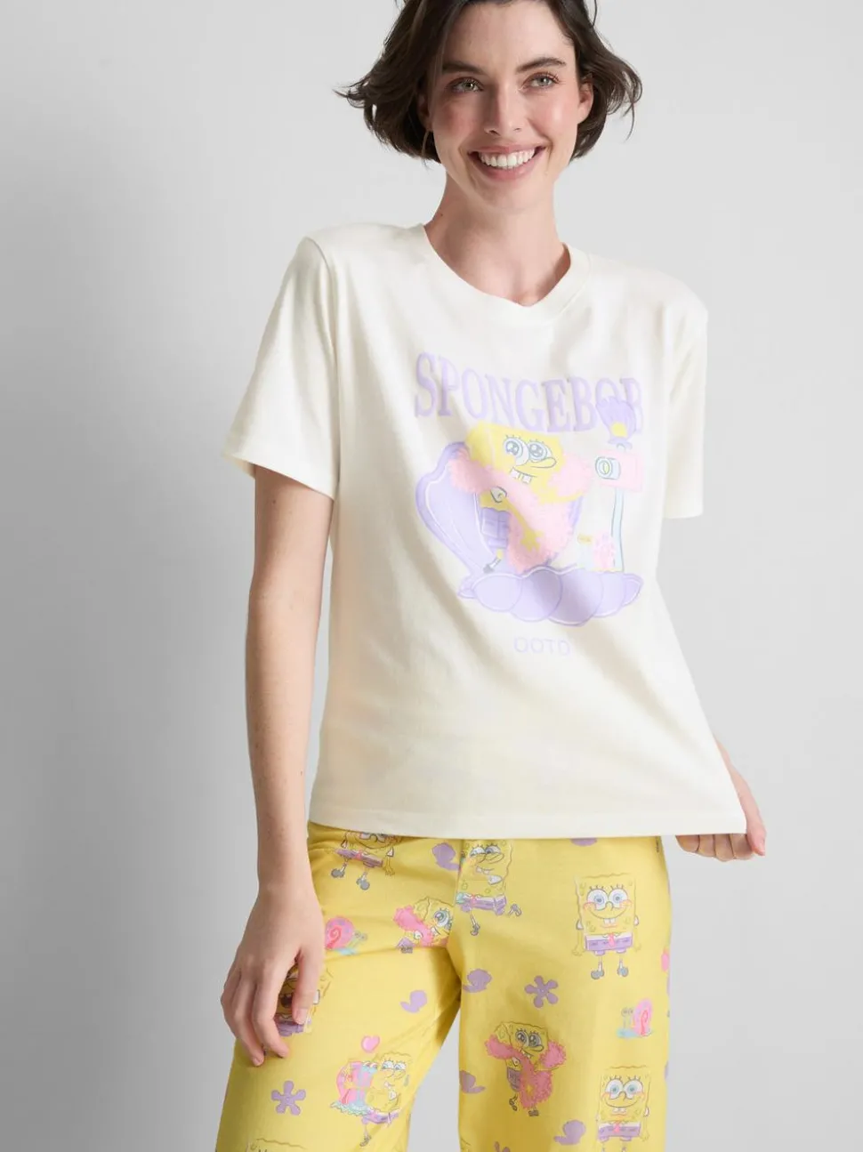 Schlafshirt mit „SpongeBob Schwammkopf OOTD“ Grafik