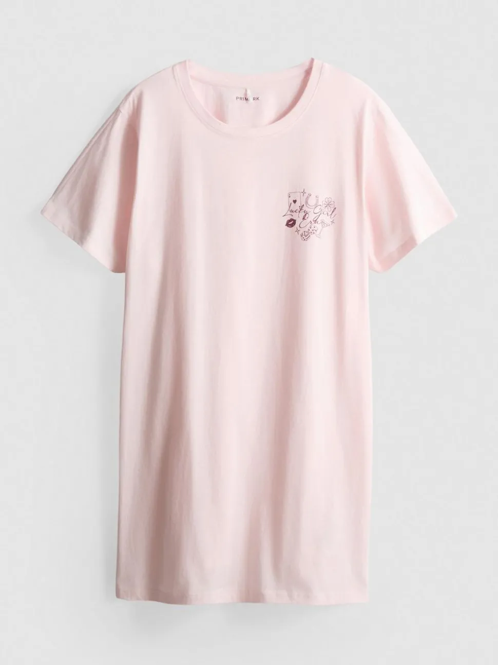 Schlaf-T-Shirt aus reiner Baumwolle mit Grafik