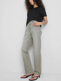 Schmale Denim Jeans mit geradem Bein