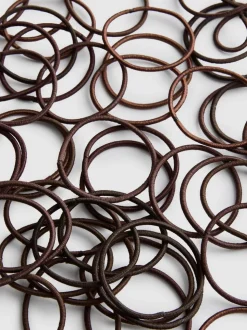 Schmale Haargummis, 60er-Pack
