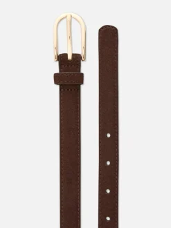 Schmaler „The Edit“ Gürtel aus Wildleder