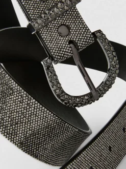 Schnallengürtel mit Strass