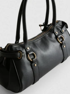 Schultertasche mit Vorhängeschloss