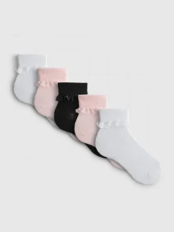 Söckchen mit Tüllbesatz, 5er-Pack