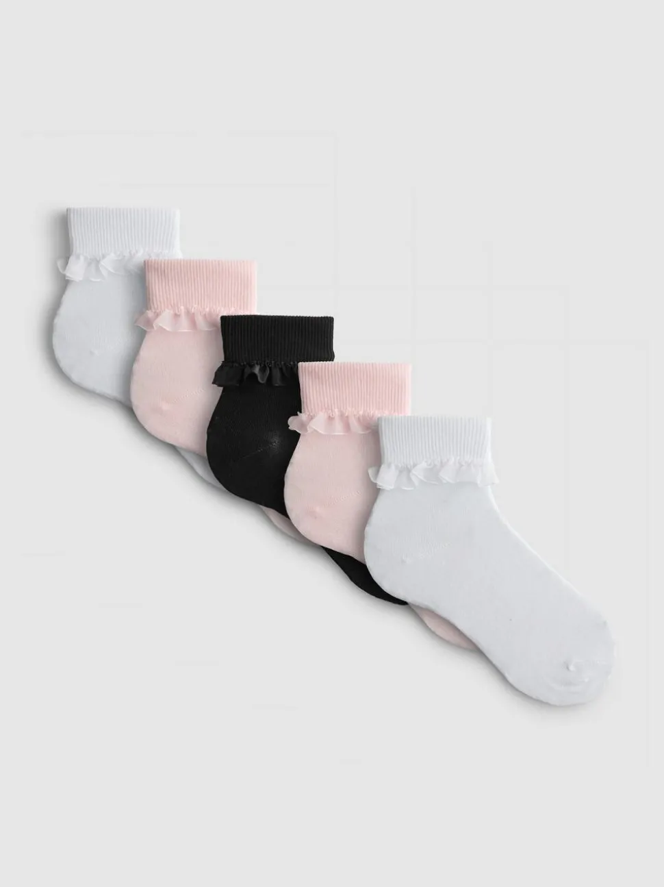 Söckchen mit Tüllbesatz, 5er-Pack