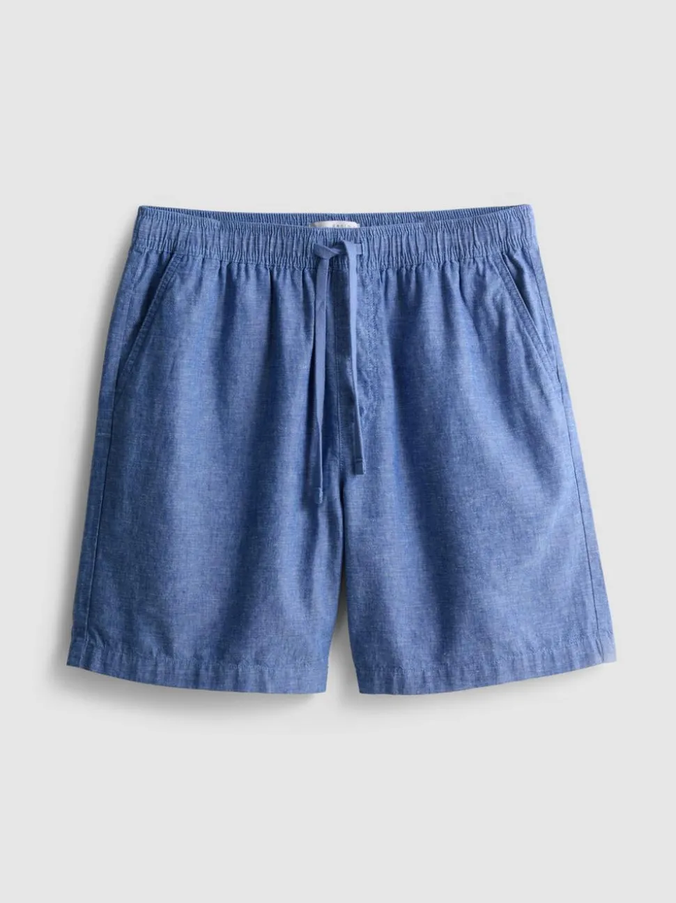 Shorts aus Leinengemisch mit Kordelzug