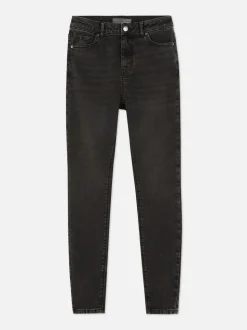 Skinny-Fit Jeans mit hohem Bund