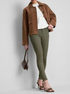 Skinny Jeans mit hohem Baumwollanteil und mittlerer Leibhöhe