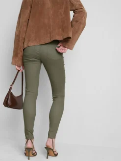 Skinny Jeans mit hohem Baumwollanteil und mittlerer Leibhöhe