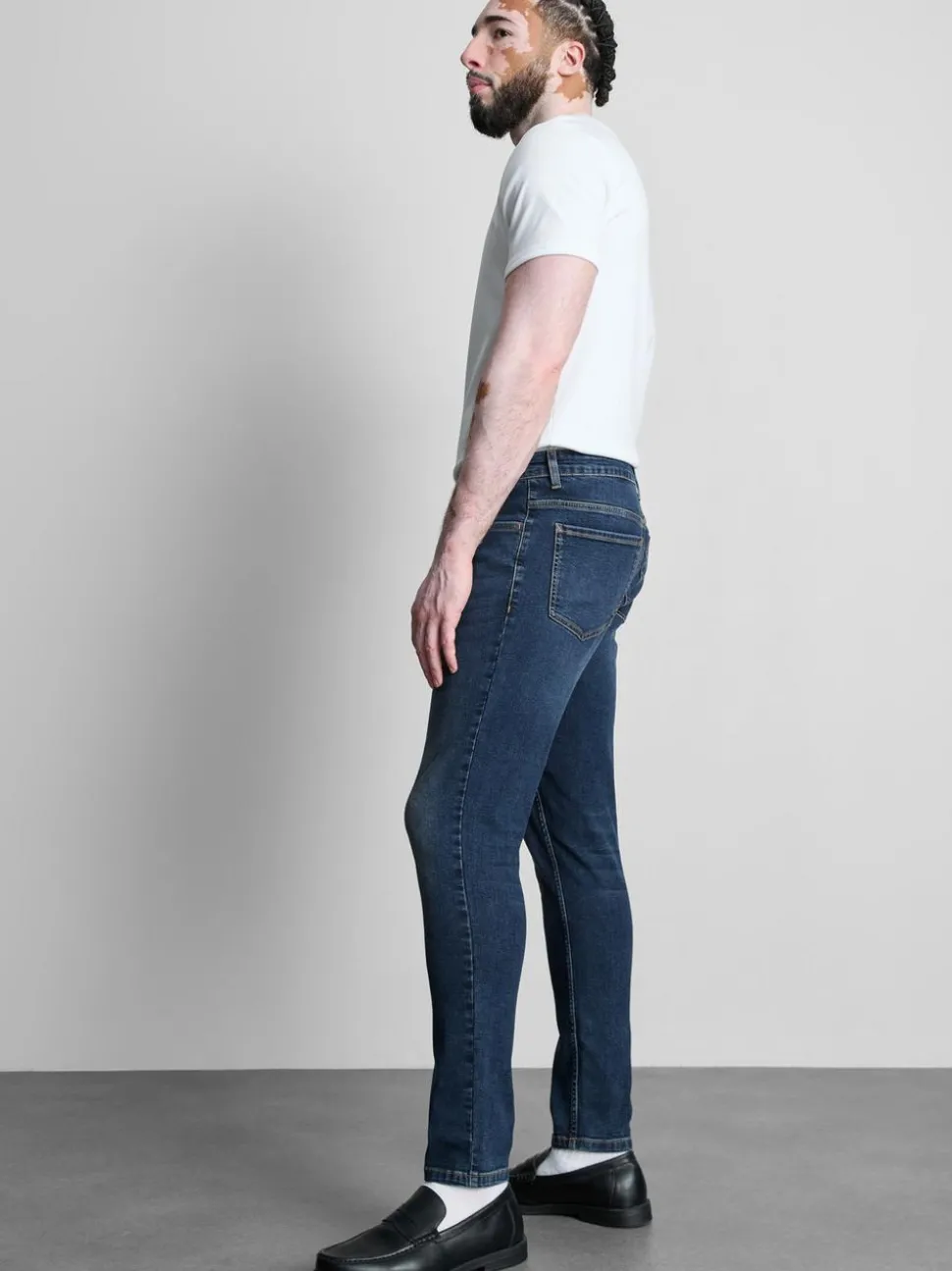Skinny-Jeans mit mittelhohem Bund