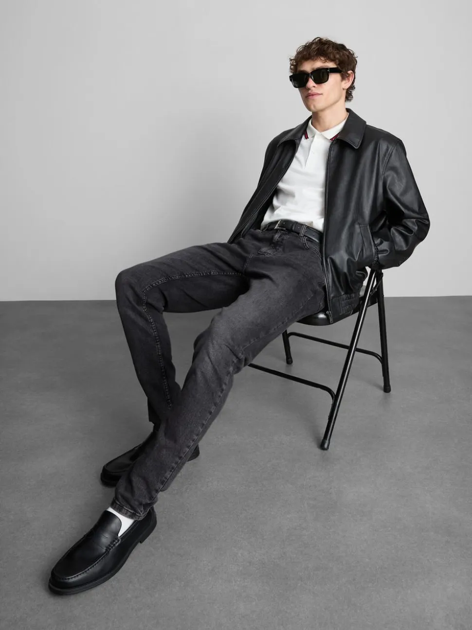 Skinny-Jeans mit mittelhohem Bund