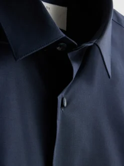 Slim-Fit-Hemd mit Knopfleiste und Stretchanteil