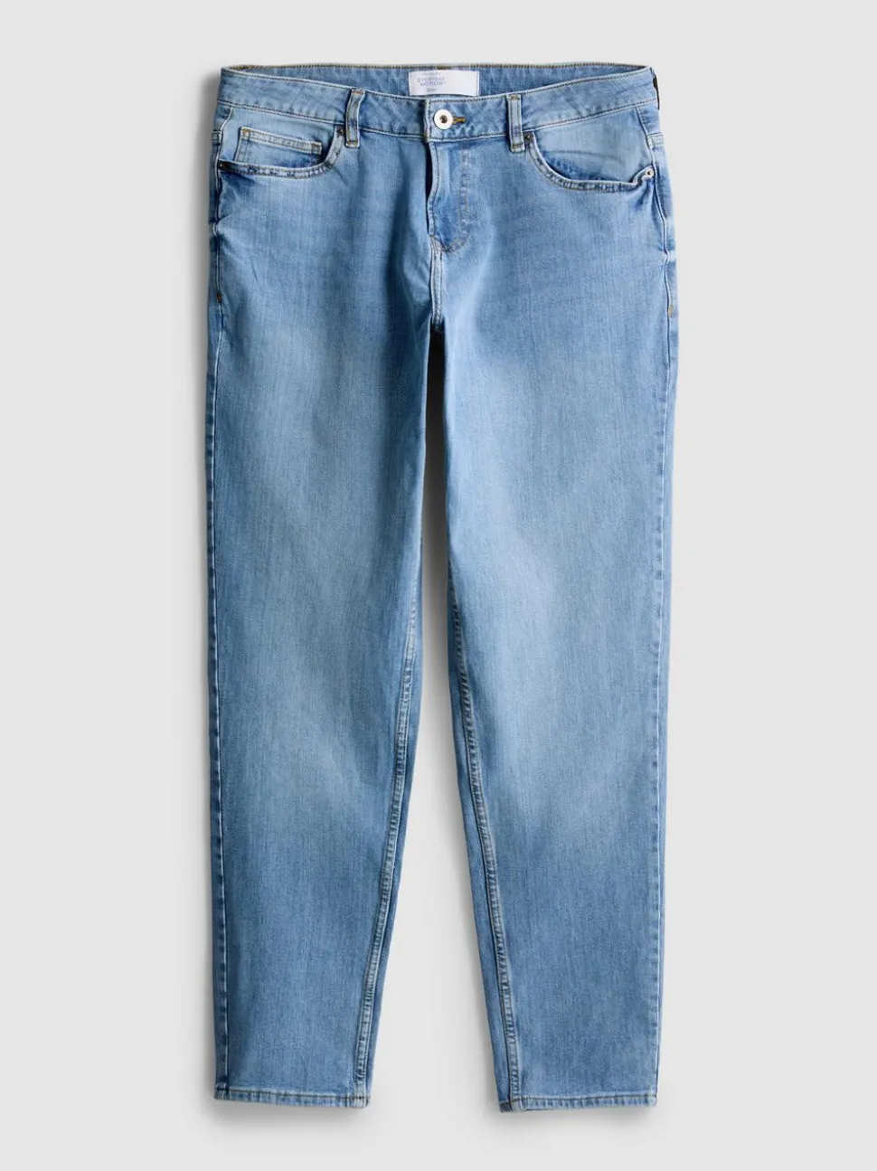 Slim-Fit-Jeans mit mittlerer Leibhöhe