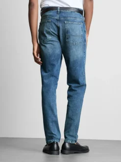 Slim-Fit-Jeans mit mittlerer Leibhöhe