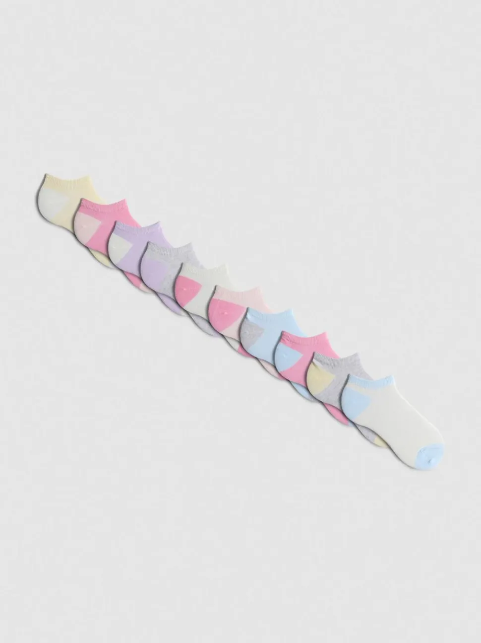 Sneakersocken mit Flachnaht, 10er-Pack