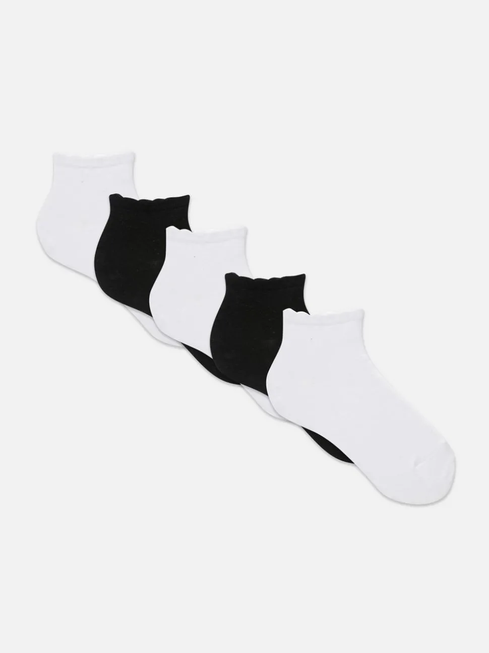 Socken mit Bogenkante, 5er-Pack