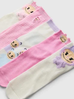 Socken mit Monster-Grafik, 5er-Pack
