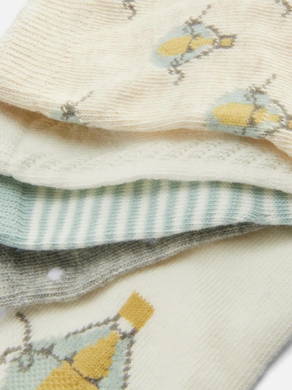 Socken mit verschiedenen Mustern, 5er-Pack