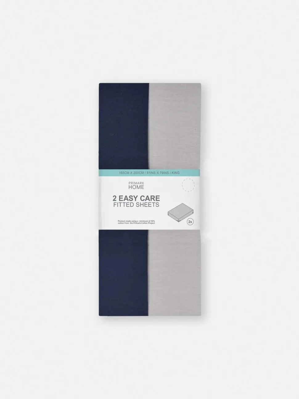 Spannbettlaken für Kingsize-Betten, 2er-Pack