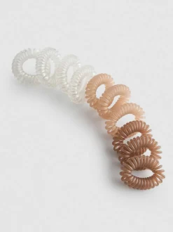 Spiral-Haargummis, 10er-Pack