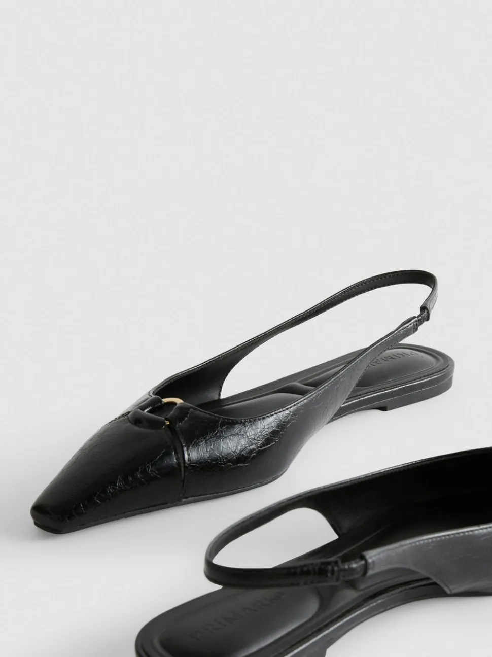 Spitze, flache Slingbacks