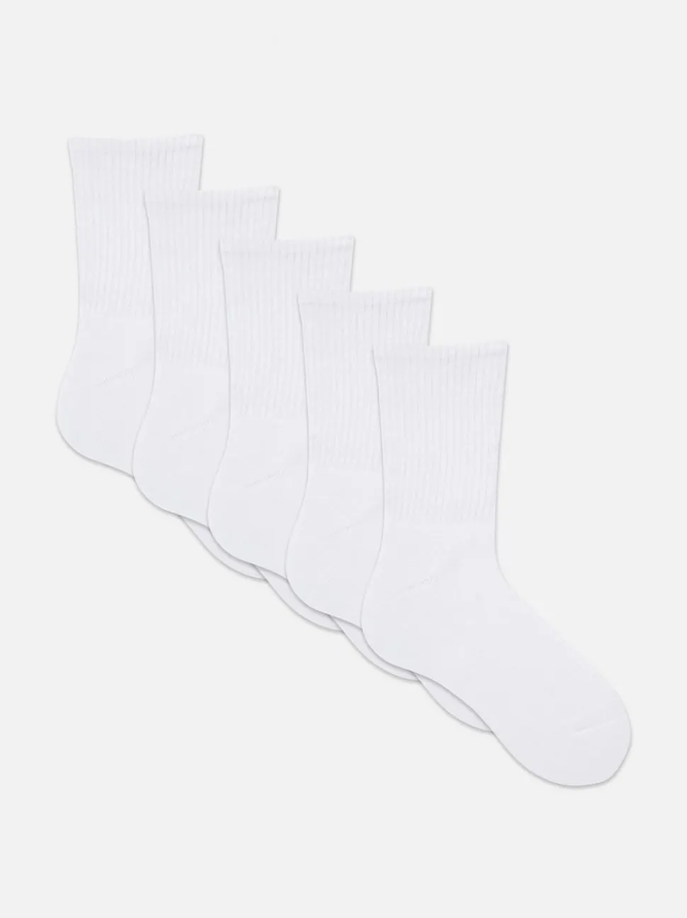 Sportliche Essential Crew-Socken, 5er-Pack