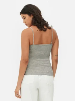 Stretch-Camisole mit U-Ausschnitt