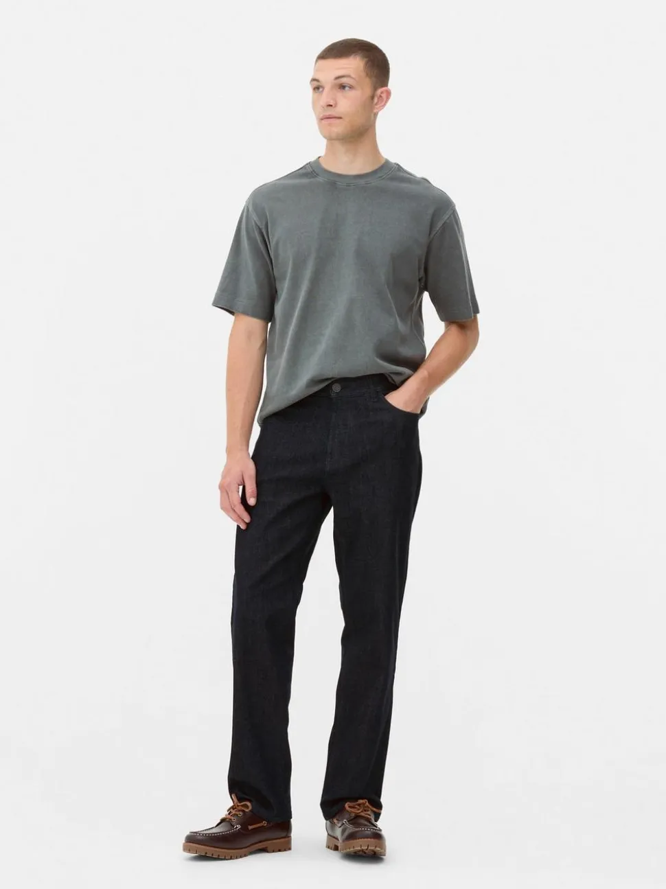 Stretch-Jeans mit geradem Bein