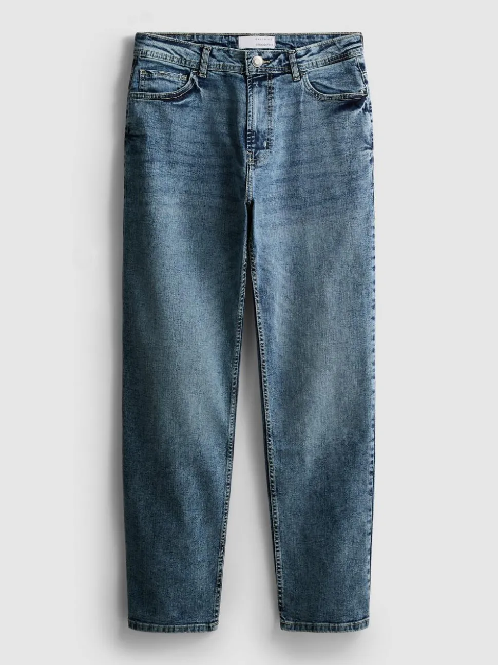 Stretch-Jeans mit geradem Bein