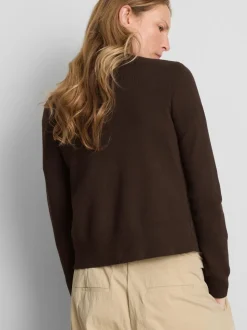 Strickjacke mit Metallic-Knöpfen