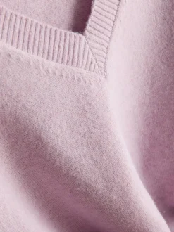 Strickpullover mit V-Ausschnitt
