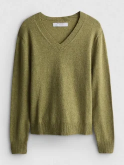 Strickpullover mit V-Ausschnitt