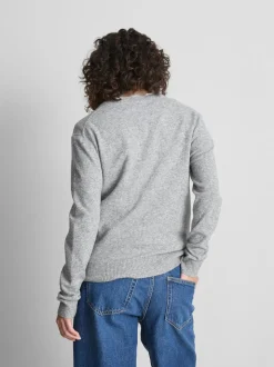 Strickpullover mit V-Ausschnitt