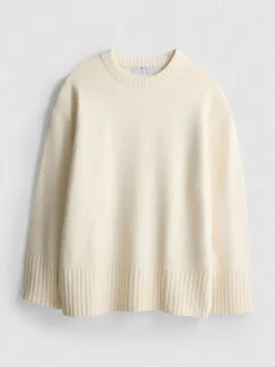 Strickpullover mit weiten Ärmeln