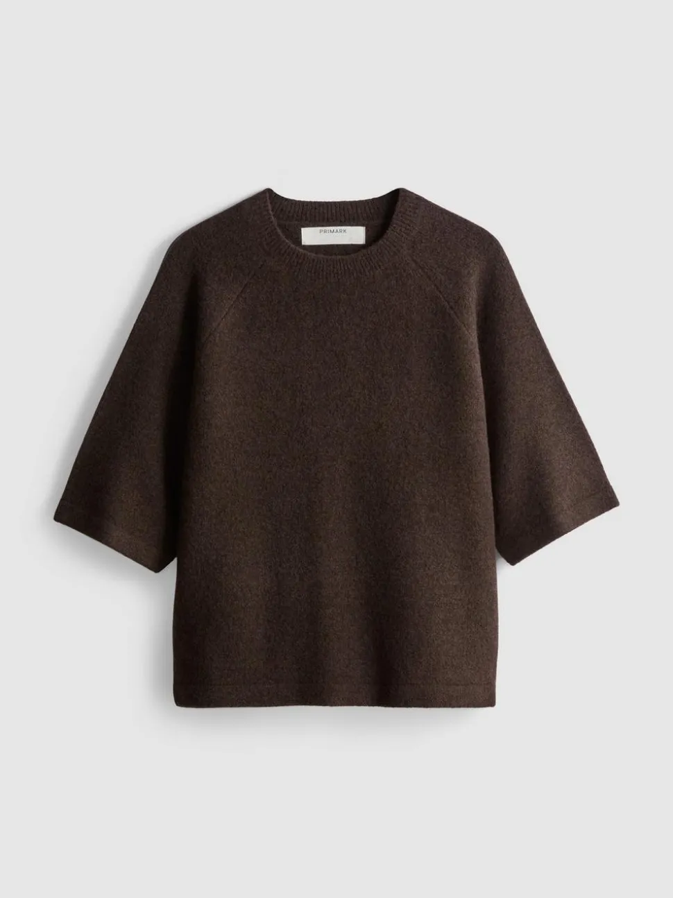 Strick-T-Shirt aus Wollgemisch mit geradem Schnitt