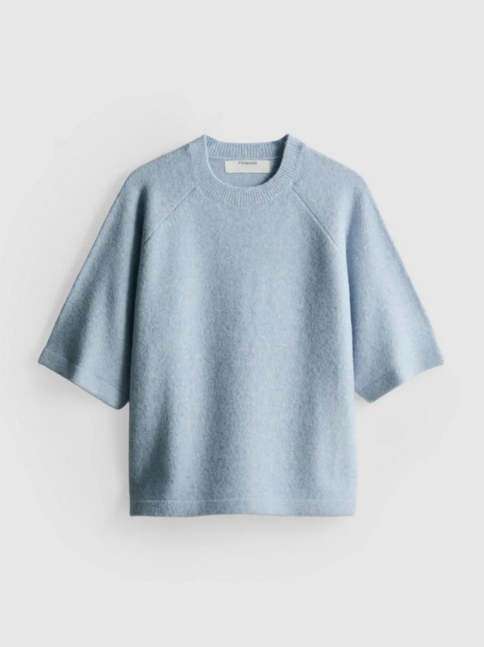 Strick-T-Shirt aus Wollgemisch mit geradem Schnitt