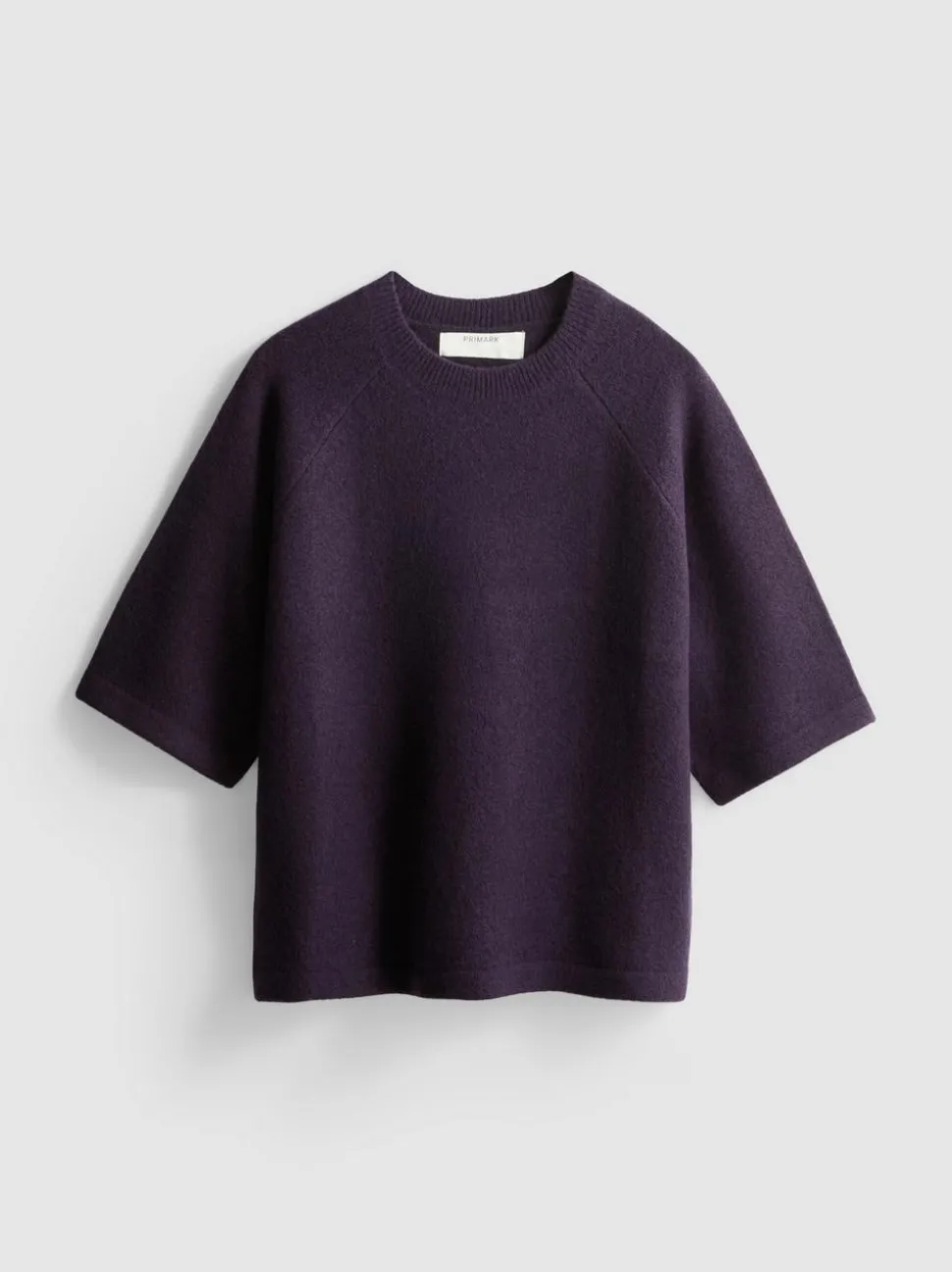 Strick-T-Shirt aus Wollgemisch mit geradem Schnitt
