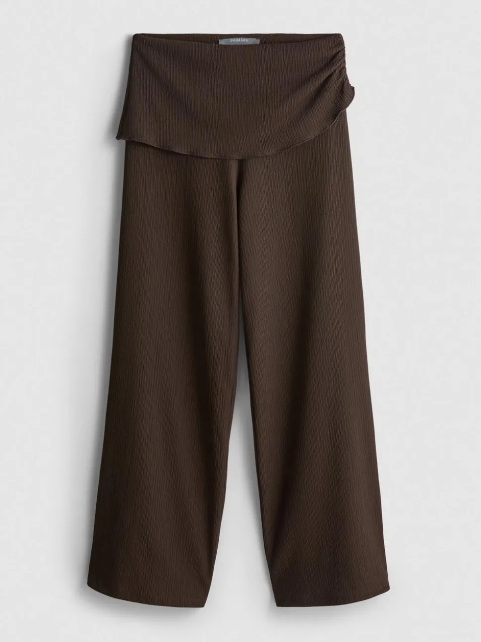 Strukturierte, ausgestellte Leggings mit Umschlag