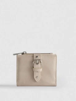 Strukturierte Brieftasche mit Reißverschluss