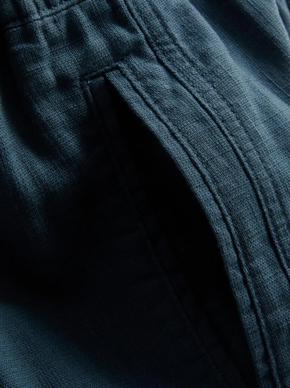 Strukturierte Hose mit Kordelzug